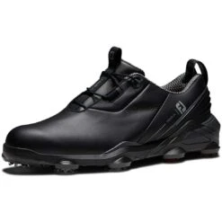 FootJoy Tour Alpha Golf Shoes Black/Red -Golf Equipment Store footjoy tour alpha golf shoes black red front itempicture