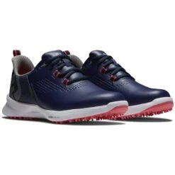 FootJoy Women's FJ Fuel Golf Shoes Navy/Hot Pink -Golf Equipment Store footjoy womens fj fuel golf shoes 92374 navy hot pink pair itempicture