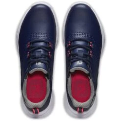 FootJoy Women's FJ Fuel Golf Shoes Navy/Hot Pink -Golf Equipment Store footjoy womens fj fuel golf shoes 92374 navy hot pink top itempicture