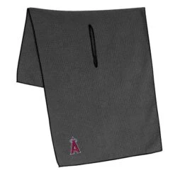 Team Effort MLB 19 X 41 Grey Microfiber Towel -Golf Equipment Store mcarthur sports mlb grey microfiber towel los angeles angels