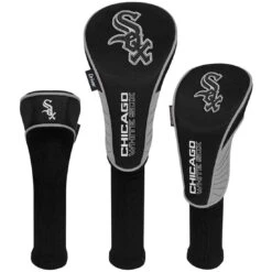 Team Effort MLB Set Of 3 Headcovers -Golf Equipment Store mcarthur sports mlb set of 3 headcovers chicago white sox