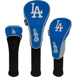Team Effort MLB Set Of 3 Headcovers -Golf Equipment Store mcarthur sports mlb set of 3 headcovers los angeles dodgers