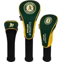 Team Effort MLB Set Of 3 Headcovers -Golf Equipment Store mcarthur sports mlb set of 3 headcovers oakland athletics
