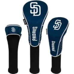 Team Effort MLB Set Of 3 Headcovers -Golf Equipment Store mcarthur sports mlb set of 3 headcovers san diego padres