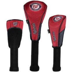 Team Effort MLB Set Of 3 Headcovers -Golf Equipment Store mcarthur sports mlb set of 3 headcovers washington nationals