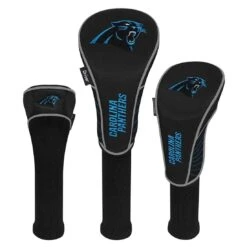 Team Effort NFL Set Of 3 Headcovers -Golf Equipment Store mcarthur sports nfl set of 3 headcovers carolina panthers