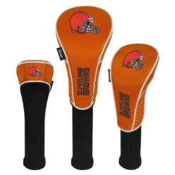 Team Effort NFL Set Of 3 Headcovers -Golf Equipment Store mcarthur sports nfl set of 3 headcovers cleveland browns 1