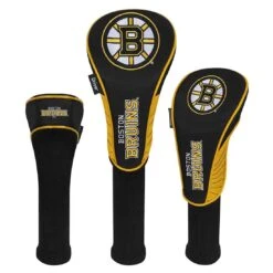 Team Effort NHL Set Of 3 Headcovers -Golf Equipment Store mcarthur sports nhl set of 3 headcovers boston bruins