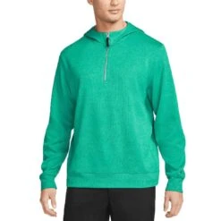 Nike Dri-FIT Golf Hoodie -Golf Equipment Store nike 2022 dri fit golf hoodie neptune green front itempicture