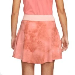 Nike Women's Dri-FIT Long Printed Skort -Golf Equipment Store nike 2022 womens dri fit long printed skort arctic orange back itempicture