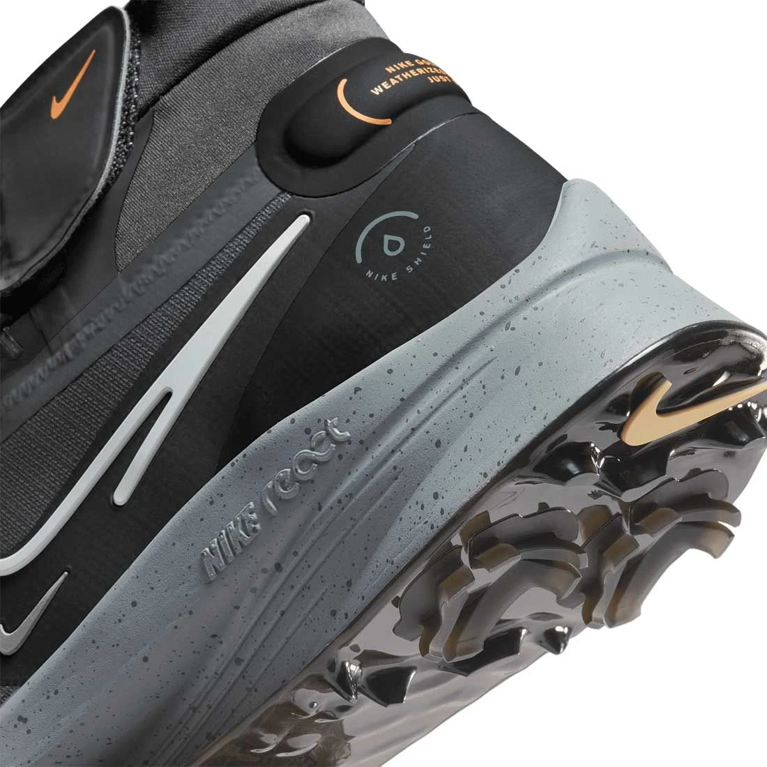 Nike Air Zoom Infinity Tour NXT% Shield Golf Shoes Iron Grey/White/Black 10 Nike Air Zoom Infinity Tour NXT% Shield Golf Shoes Iron Grey/White/Black - Image 10