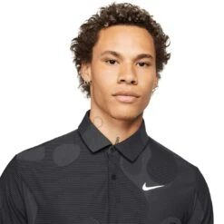 Nike Dri-FIT ADV Tour Camo Polo -Golf Equipment Store nike dri fit adv tour camo polo black detail itempicture