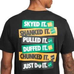 Nike Verbiage Golf Tee -Golf Equipment Store nike verbiage golf tee black detail back itempicture