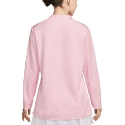 Nike Women's Dri-FIT UV Advantage Half-Zip Pullover -Golf Equipment Store nike womens dri fit club half zip uv pullover medium soft pink back itempicture