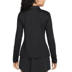 Nike Women's Dri-FIT Victory Long Sleeve Polo -Golf Equipment Store nike womens dri fit victory long sleeve polo black back itempicture