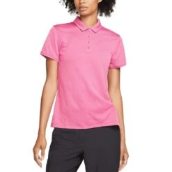 Nike Women's Dri-FIT Victory Textured Polo -Golf Equipment Store nike womens dri fit victory textured polo pinksicle itempicture