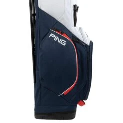 Ping Hoofer Lite Stand Bag -Golf Equipment Store ping 2023 hoofer lite stand bag navy platinum red detail5 itempicture