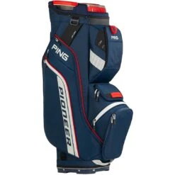 Ping Pioneer Cart Bag -Golf Equipment Store ping 2024 pioneer cart bag navy platinum red itempicture