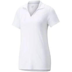 Puma Women's CLOUDSPUN Coast Polo -Golf Equipment Store puma 2022 womens cloudspun coast polo white itempicture