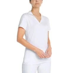 Puma Women's CLOUDSPUN Coast Polo -Golf Equipment Store puma 2022 womens cloudspun coast polo white model itempicture