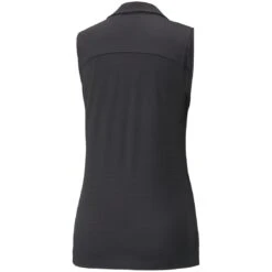 Puma Women's CLOUDSPUN Coast Sleeveless Polo 15 Puma Women's CLOUDSPUN Coast Sleeveless Polo -Golf Equipment Store puma 2022 womens cloudspun coast sleeveless polo black back itempicture