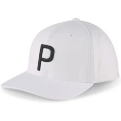 Puma P Snapback Hat 10 Puma P Snapback Hat -Golf Equipment Store puma 2023 p snapback hat white black itempicture