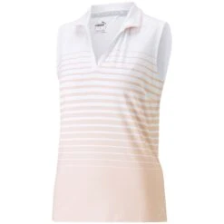 Puma Women's MATTR Stripe Sleeveless Polo 8 Puma Women's MATTR Stripe Sleeveless Polo -Golf Equipment Store puma 2023 womens mattr stripe sleeveless polo rose dust itempicture