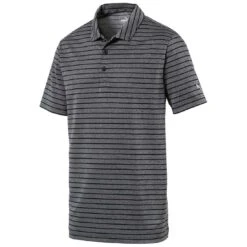 Puma Boys Rotation Stripe Polo -Golf Equipment Store puma boys rotation stripe polo black