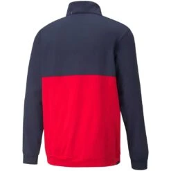 Puma 2022 Gamer Colorblock Pullover -Golf Equipment Store puma gamer colorblock pullover navy blazer ski patrol back itempicture