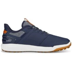 Puma Ignite Elevate Golf Shoes Navy/Silver 13 Puma Ignite Elevate Golf Shoes Navy/Silver -Golf Equipment Store puma ignite elevate golf shoes navy silver 376077 05 profile2 itempicture