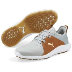 Puma Ignite Fasten8 Crafted Golf Shoes High Rise/Gold/Leather Brown 7 Puma Ignite Fasten8 Crafted Golf Shoes High Rise/Gold/Leather Brown -Golf Equipment Store puma ignite fasten8 crafted golf shoes high rise gold leather brown beauty itempicture