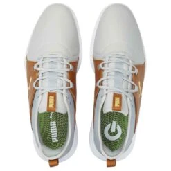 Puma Ignite Fasten8 Crafted Golf Shoes High Rise/Gold/Leather Brown 8 Puma Ignite Fasten8 Crafted Golf Shoes High Rise/Gold/Leather Brown -Golf Equipment Store puma ignite fasten8 crafted golf shoes high rise gold leather brown top itempicture