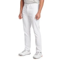 Puma Jackpot 5 Pocket Pants -Golf Equipment Store puma jackpot 5 pocket pants white front model itempicture