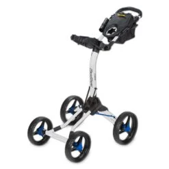 BagBoy Quad XL Push Cart -Golf Equipment Store quad xl white blue