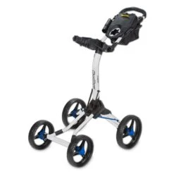 BagBoy Quad XL Push Cart -Golf Equipment Store quad xl white blue 1