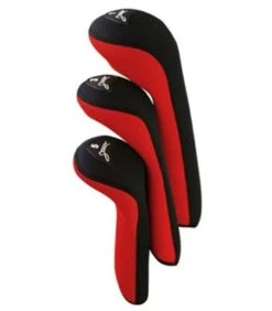 Pro Active Sports Stealth Headcovers 3-Pack -Golf Equipment Store red 7366