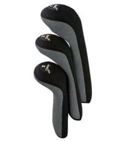 Pro Active Sports Stealth Headcovers 3-Pack -Golf Equipment Store silver 7367