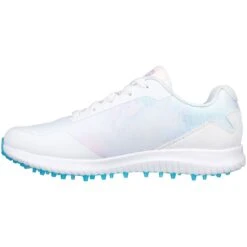 Skechers Women's Arch Fit GO GOLF Max 2 Splash Golf Shoes White/Multi -Golf Equipment Store skechers w arch fit go golf max 2 splash white multi 123068 wmlt spine itempicture