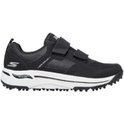 Skechers Women's GO GOLF Arch Fit Front Nine Golf Shoes White/Black -Golf Equipment Store skechers womens go golf arch fit front nine golf shoes black white profile itempicture
