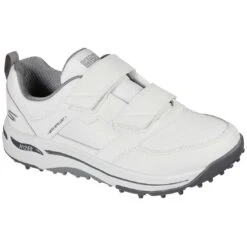 Skechers Women's GO GOLF Arch Fit Front Nine Golf Shoes White/Black -Golf Equipment Store skechers womens go golf arch fit front nine golf shoes white black toe itempicture