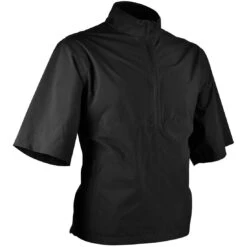 Sun Mountain Monsoon Short Sleeve Rain Pullover -Golf Equipment Store sun mountain 2023 monsoon ss rain pullover black itempicture