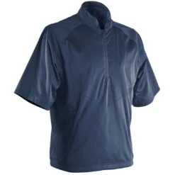 Sun Mountain Rainflex Elite Short Sleeve Rain Pullover -Golf Equipment Store sun mountain 2023 rainflex elite ss rain pullover navy itempicture