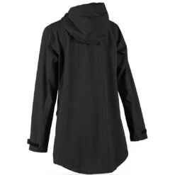 Sun Mountain Women's Monsoon Hooded Rain Parka -Golf Equipment Store sun mountain 2023 womens monsoon hooded rain parka black back itempicture