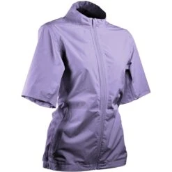 Sun Mountain Women's Monsoon Short Sleeve Rain Jacket 9 Sun Mountain Women's Monsoon Short Sleeve Rain Jacket -Golf Equipment Store sun mountain 2023 womens monsoon ss rain jacket lavender itempicture