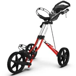 Sun Mountain Speed Cart V1R Push Cart -Golf Equipment Store sun mountain speed cart v1r push cart fire red white itempicture