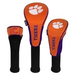 Team Effort NCAA Set Of 3 Headcovers -Golf Equipment Store te 22h3 clemson tigers 1