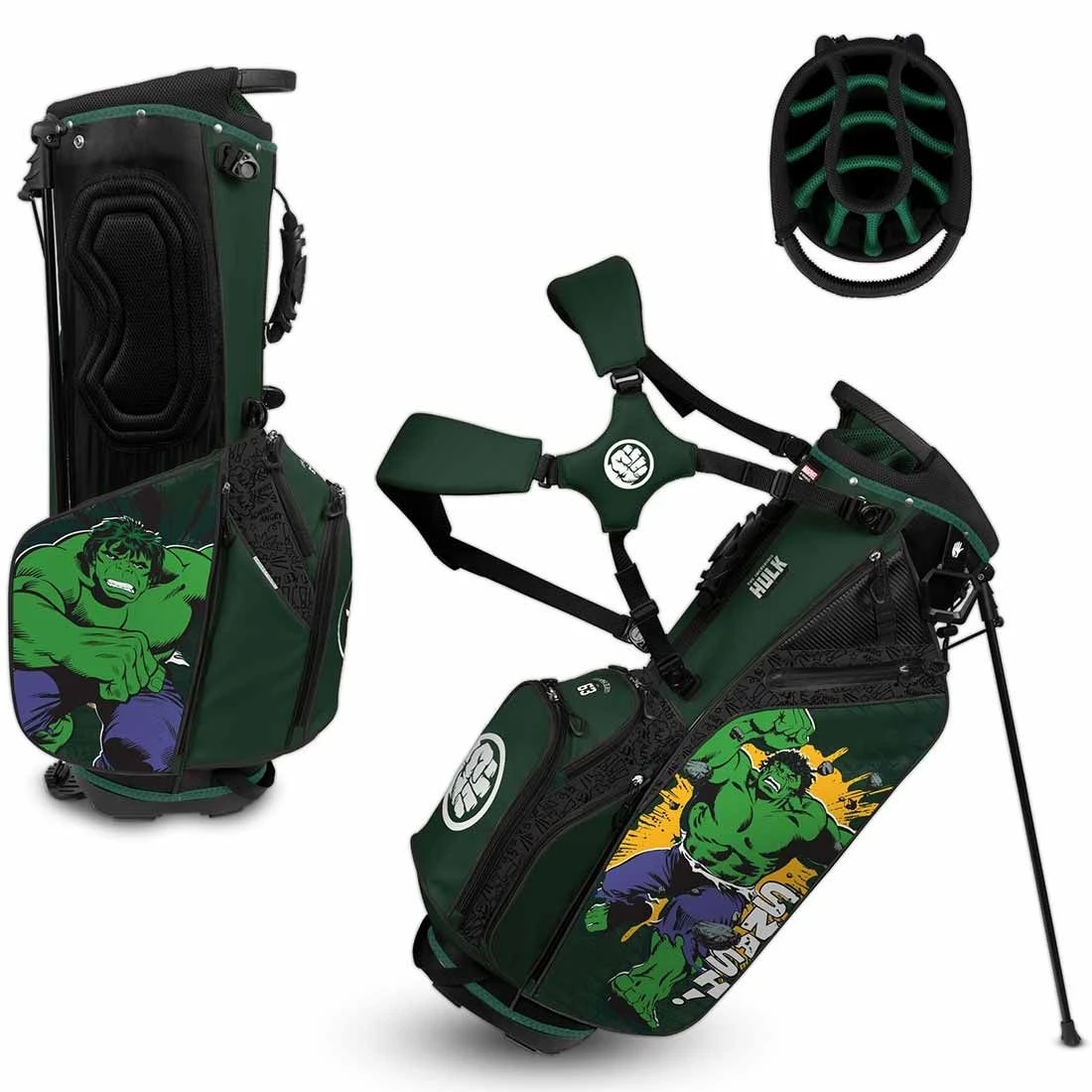 Team Effort Marvel Hulk Caddie Carry Hybrid Bag 1 Team Effort Marvel Hulk Caddie Carry Hybrid Bag