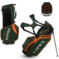 Team Effort NCAA Caddie Carry Hybrid Bag -Golf Equipment Store team effort ncaa caddie carry hybrid bag miami hurricanes itempicture