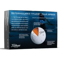 Titleist Tour Speed White Personalized Golf Balls 9 Titleist Tour Speed White Personalized Golf Balls -Golf Equipment Store titleist 2022 tour speed white golf balls back itempicture