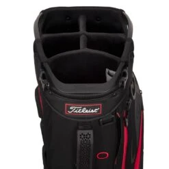Titleist Hybrid 5 Stand Bag -Golf Equipment Store titleist 2023 hybrid 5 stand bag black black red top itempicture